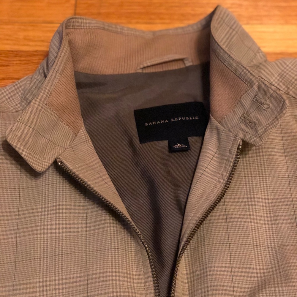 Banana Republic Plaid Golf Jacket